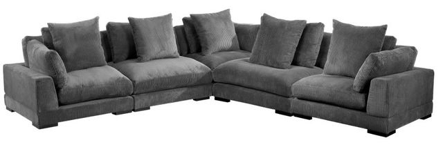Moe's Home Collection Tumble Classic L Charcoal Modular Sectional