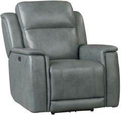 Bassett® Furniture Club Level Conover Blue Gray Wallsaver Recliner with Power