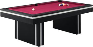 Elements International Ajax Black Billiard Table