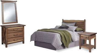 homestyles® Forest Retreat 4-Piece Brown Queen Bedroom Set