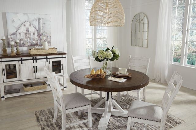 Signature Design by Ashley® Valebeck Brown/White Dining Table 3