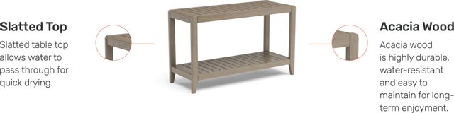 homestyles® Sustain Gray Outdoor Sofa Table-2