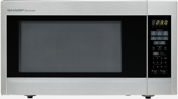 Sharp® Carousel Countertop Microwave Oven-Stainless Steel