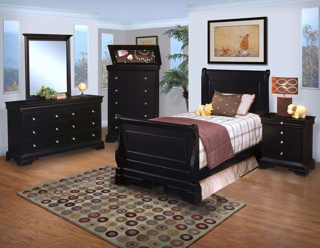New Classic® Furniture Belle Rose Black Cherry Chest-2