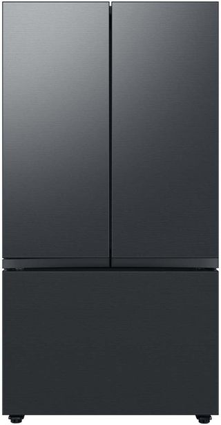Samsung BESPOKE 36 Inch Smart 3-Door French Door Refrigerator with 30 cu. ft. Total Capacity With Black Matte Panels