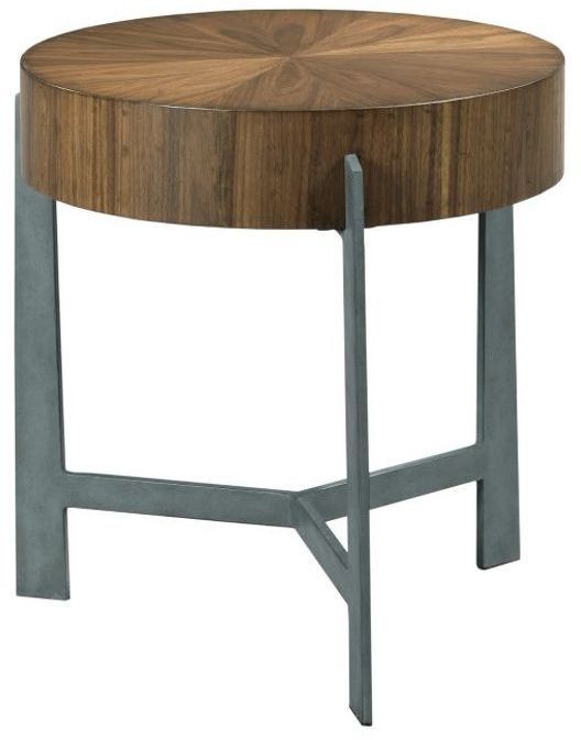 Hammary® AD Modern Synergy Brown Framing Lamp Table with Gray Base