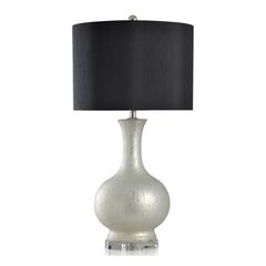 Style Craft Aged Glass Table Lamp