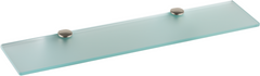 AXOR® Uno 24.75" Brushed Nickel Glass Shelf