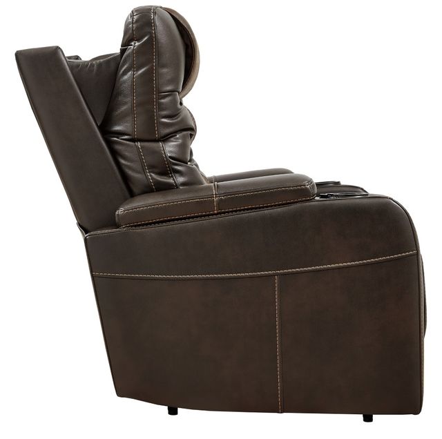Signature Design by Ashley® Composer Brown Power Recliner with Adjustable Headrest 2