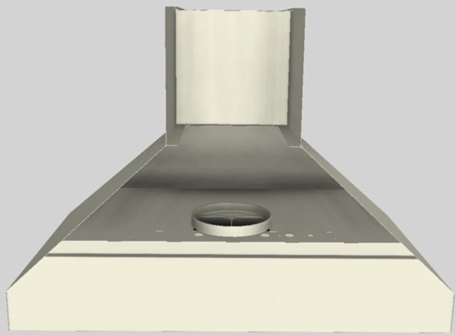 Vent-A-Hood® 42" Biscuit Euro-Style Wall Mounted Range Hood 4