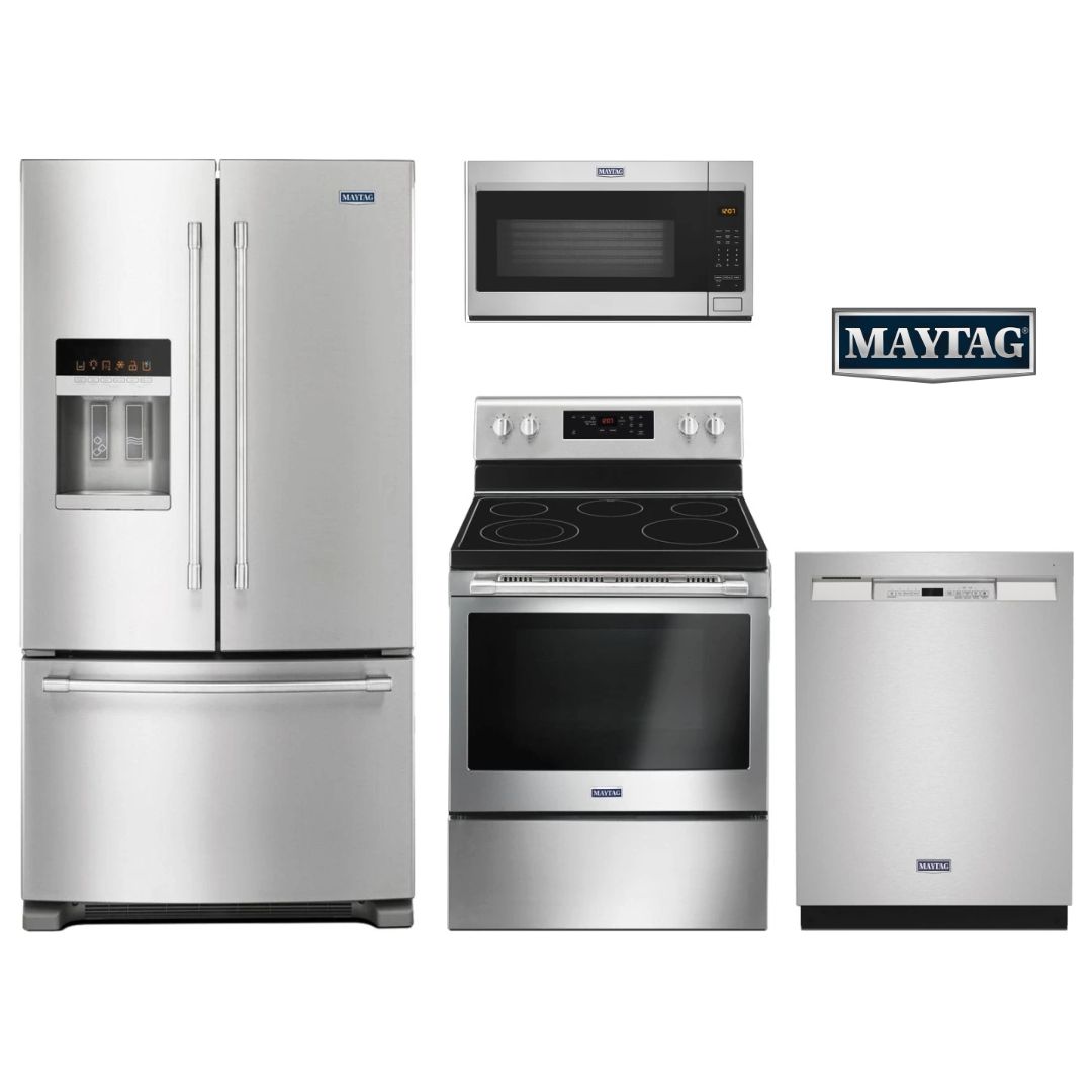 Maytag 4 Piece Fingerprint Resistant Stainless Steel Kitchen Package   1a44e146 F5e5 4dd0 863e 088f30959303 