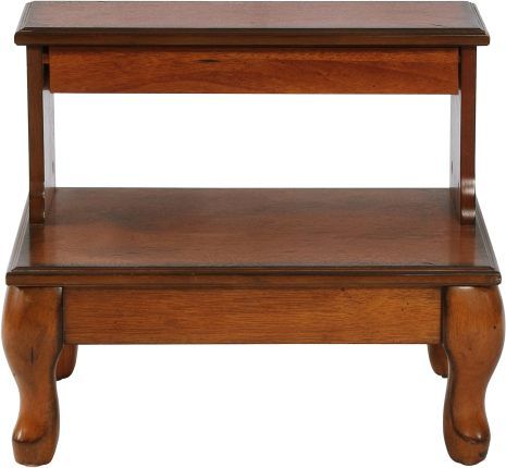 Powell® Attic Antique Cherry Bed Steps with Drawer-1