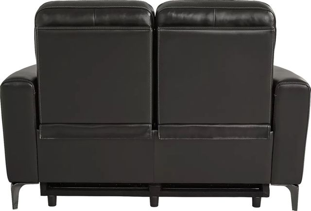 Parkside Heights Black Cherry Leather Stationary Loveseat-1