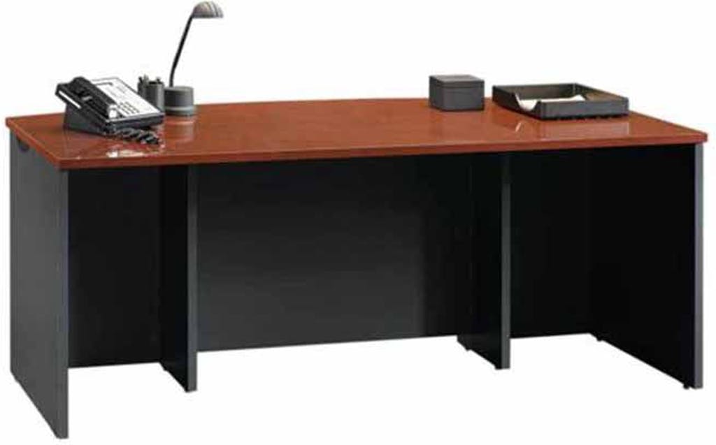 sauder via executive desk in classic cherry