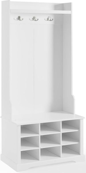 Crosley Furniture® Anderson White Shoe Storage Hall Tree