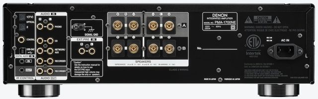 Denon® PMA-1700NE Black Integrated Amplifier  2