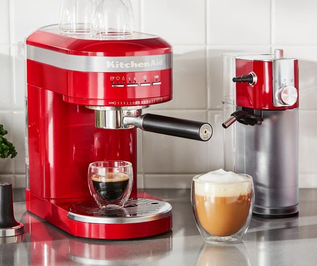 KitchenAid® Empire Red Automatic Milk Frother Attachment 3