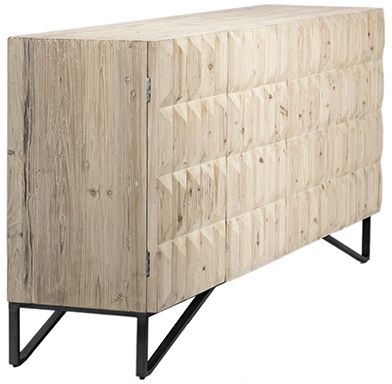 Dovetail Furniture Montero Grey White Wash Sideboard-2