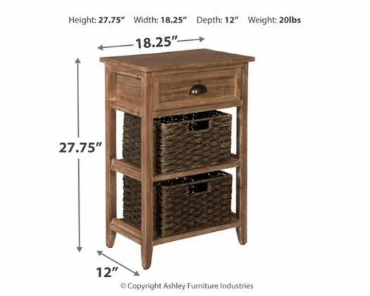 Signature Design by Ashley® Oslember Light Brown Accent Table 2