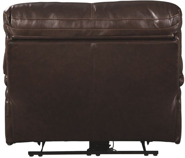 Signature Design by Ashley® Hallstrung Chocolate Power Recliner with Adjustable Headrest 2