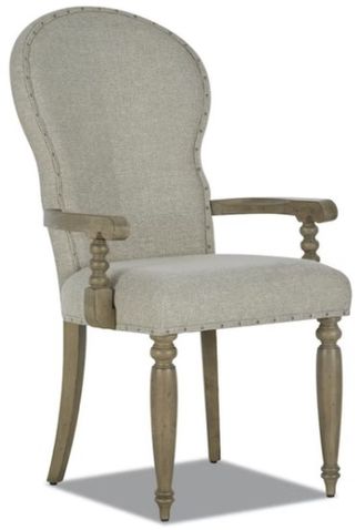 Klaussner® Nashville Taupe Upholstered Arm Chair