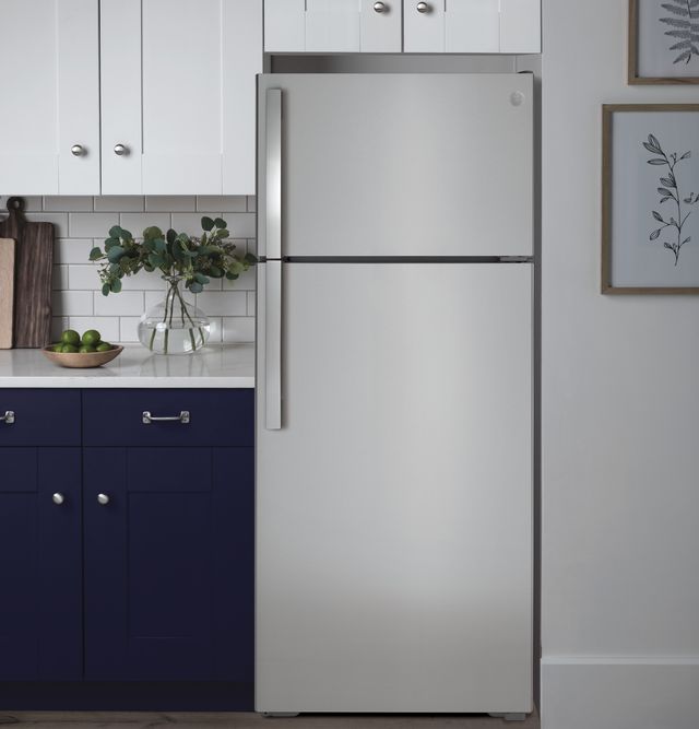 GE® 17.5 Cu. Ft. Stainless Steel Top Freezer Refrigerator (S/D) 5