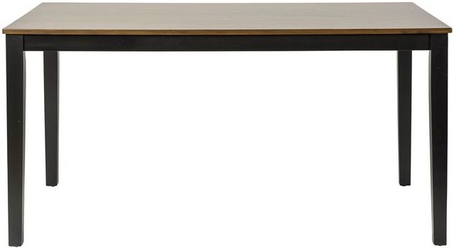 Liberty Furniture Vintage Black Opt 7 Piece Distressed Metal Rectangular Table Set 2