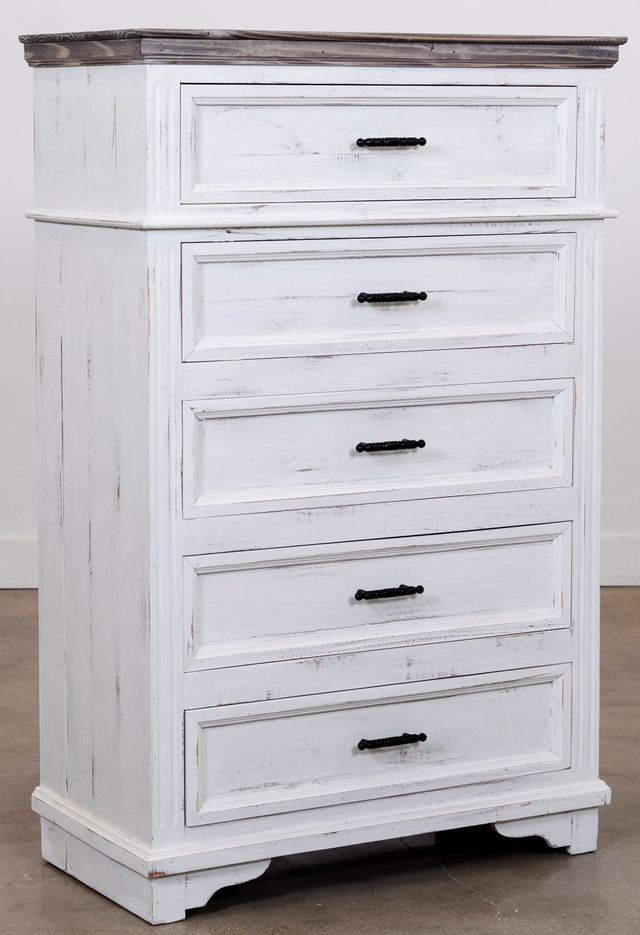 Vintage Furniture Charleston Nero White/Granite Chest-0