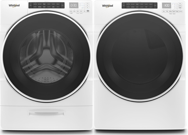 Whirlpool® Closet-Depth Front Load Washer with Load & Go™ XL Dispenser and Gas Dryer Pair