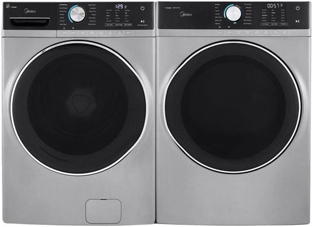 Midea® Graphite Silver Front Load Laundry Pair