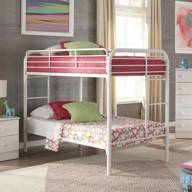 Kith White Twin Over Twin Bunkbed-0