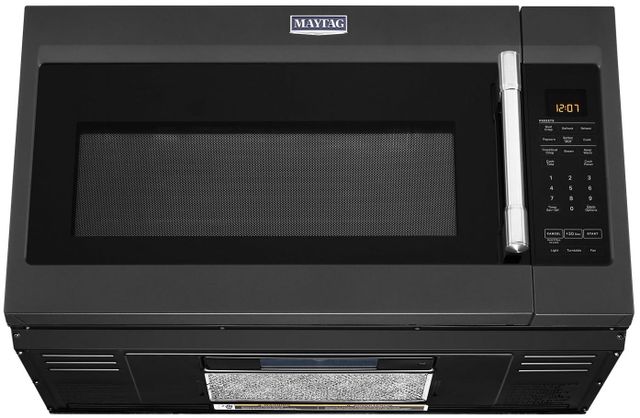 Maytag® 1.9 Cu. Ft. Cast Iron Black Over The Range Microwave 4