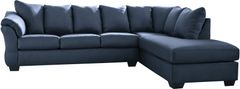 Signature Design by Ashley® Darcy Blue 2-Piece Sectional with Chaise
