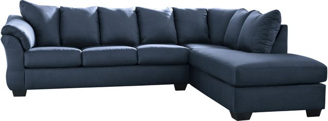 Signature Design by Ashley® Darcy Blue 2-Piece Sectional with Chaise 9