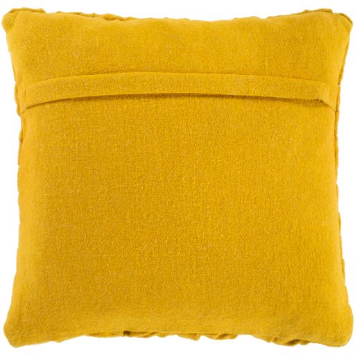 Surya Alana Mustard 18"x18" Toss Pillow with Down Insert-3