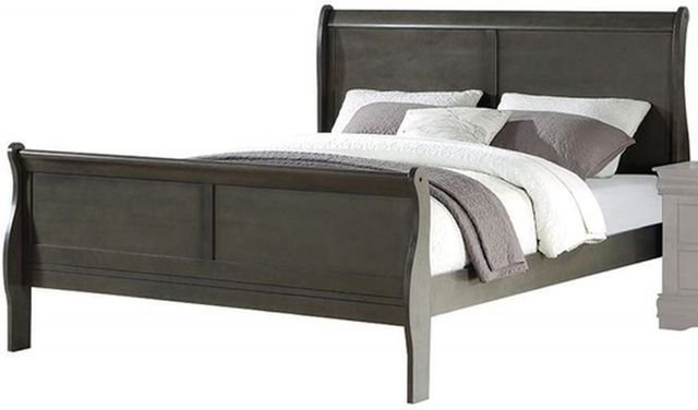 ACME Furniture Louis Philippe Gray Eastern King Panel Bed