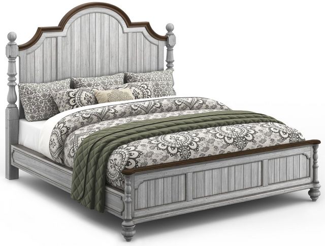 Flexsteel® Plymouth 3pc Distressed King Poster Bedroom Set P19502836-2