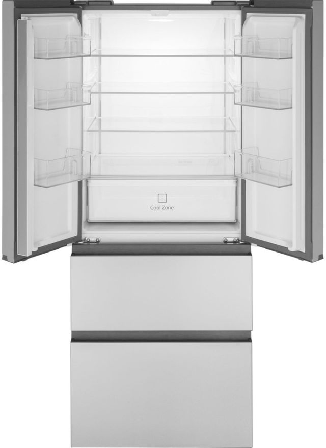 Haier 14.5 Cu. Ft. Fingerprint Resistant Stainless Steel Counter Depth ...