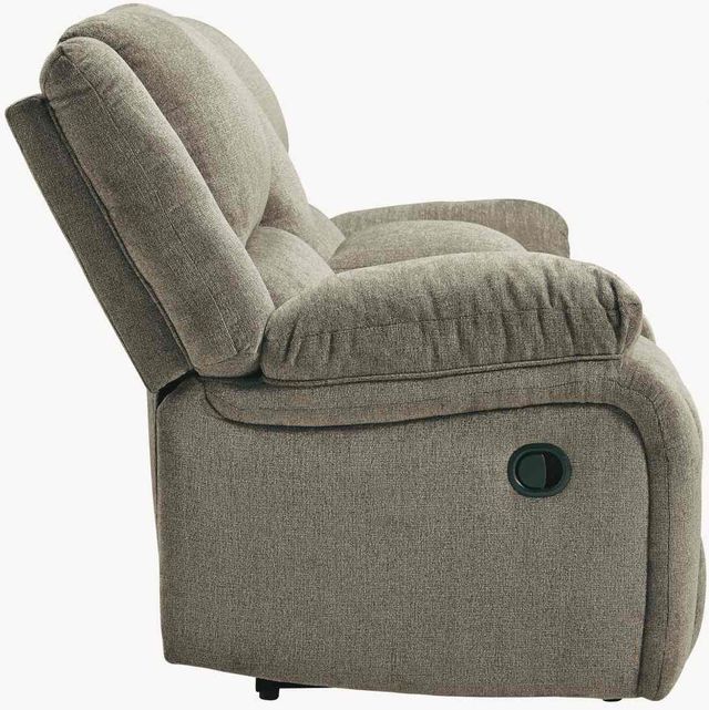 Signature Design by Ashley® Draycoll Pewter Double Reclining Loveseat with Console 2