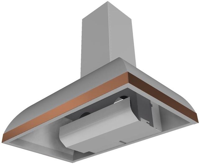 Vent-A-Hood® 36" Stainless Steel with Real Copper Wall Mounted Range Hood 3