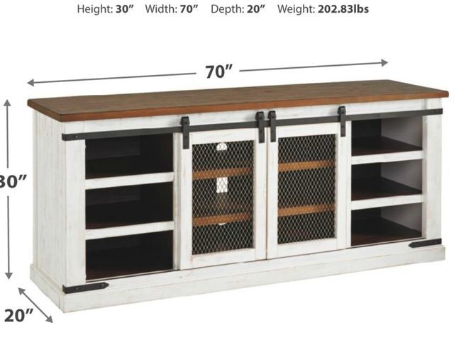 Signature Design by Ashley® Wystfield Two-Tone 70" TV Stand-2