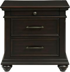 Elements Slater Tobacco Nightstand with USB