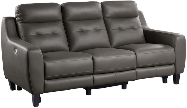 Homelegance® Conrad Brown Power Double Reclining Sofa-1