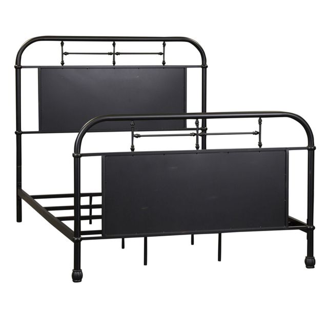 Liberty Vintage Black Metal Full Bed with Rails-1
