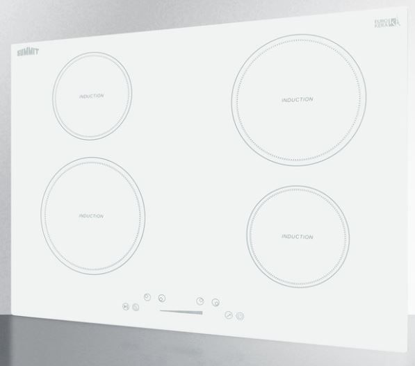 Summit® 30" White Induction Cooktop 15