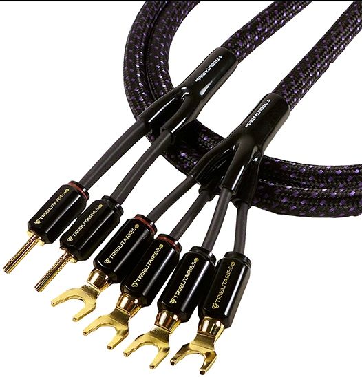 Tributaries® Series 6 12' Bi-Wire Spade/Banana Speaker Cable
