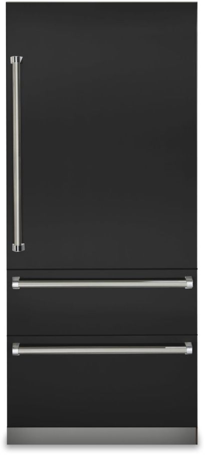 Viking® 7 Series 20.0 Cu. Ft. Cast Black Built In Bottom Freezer Refrigerator