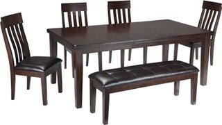 Signature Design by Ashley® Haddigan 6-Piece Dark Brown Rectangular Dining Room Table Set P88735211