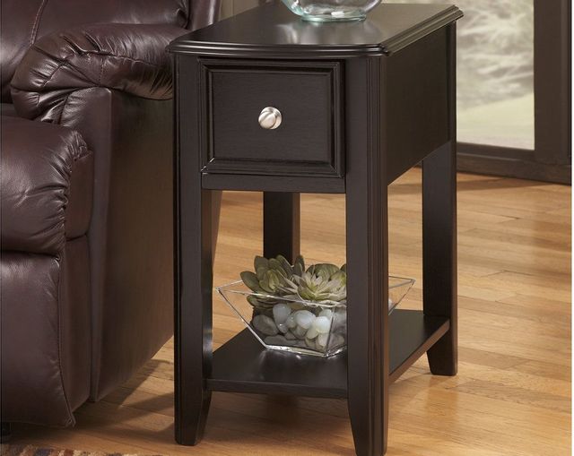Signature Design by Ashley® Breegin Almost Black Chair Side End Table 26