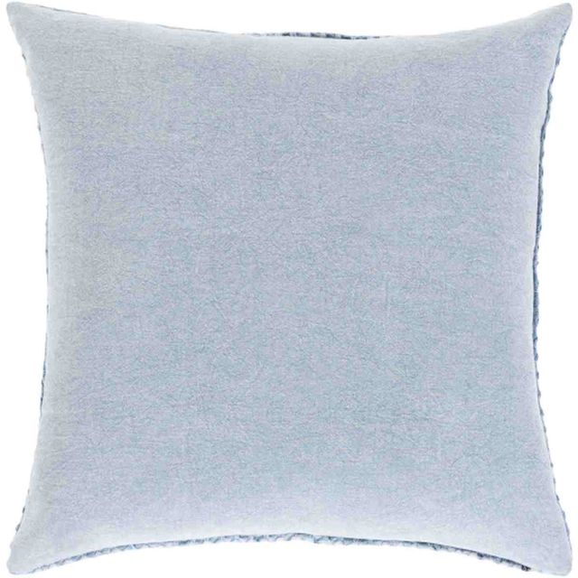 Surya Waffle Denim 18"x18" Pillow Shell with Polyester Insert-1